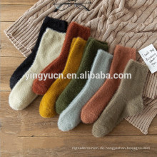 Hot Sale Plain Fuzzy Cosy Sock für Mädchen